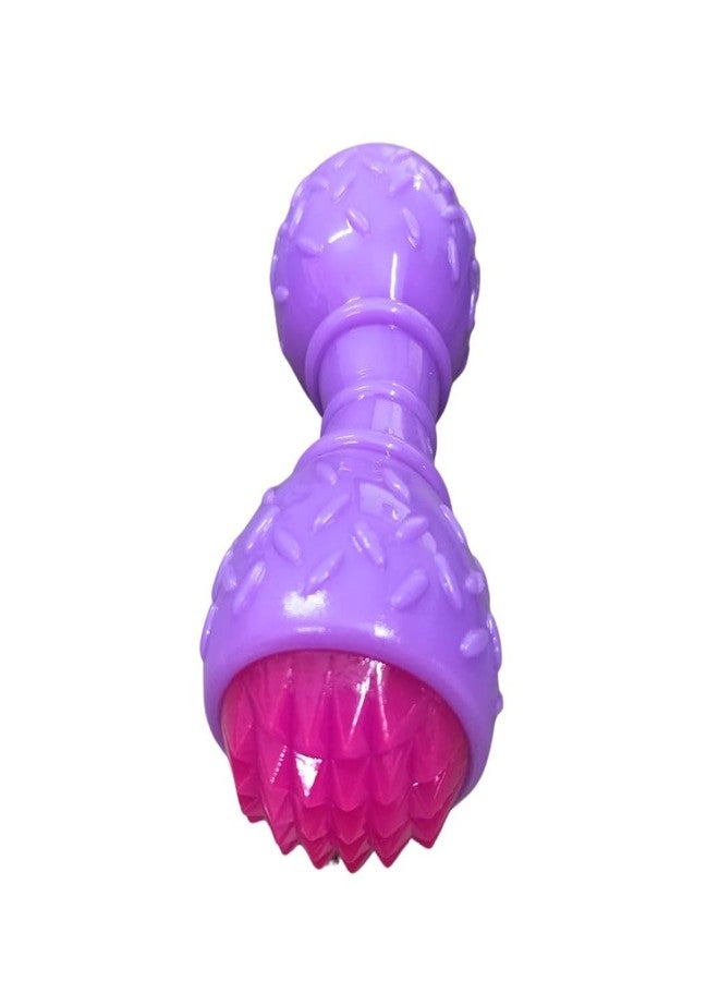 PET FUN TPR LED Dumble Toy for Dogs - Interactive Light-Up & Squeaky Chew Toy for Dog & Cats - Image 4